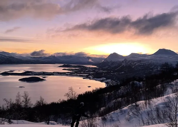 Modern House In With Wood-fired Sauna Σπίτι διακοπών Lyngen