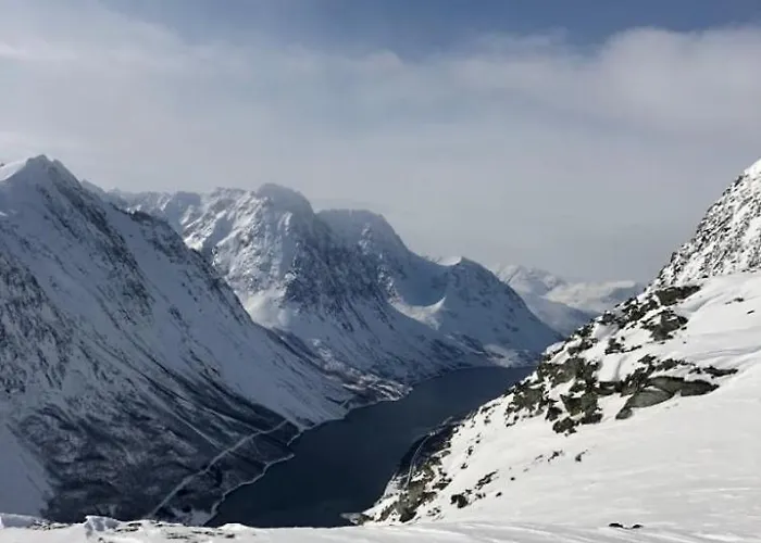 Modern House In With Wood-fired Sauna * Lyngen